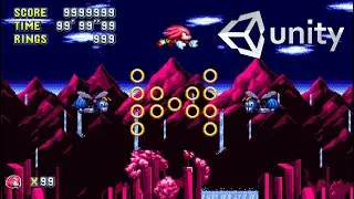 Unity Engine 2D Sonic Physics Framework Progress Update #8 - & Knuckles