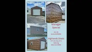12 x 16 Manager Special @ Highlands Sheds in Sebring 863-314-0999 #sheds #storagesolutions