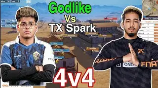 Godlike VS TX Spark Fight 🔥&lrm; Bgmi launch party! #godlike