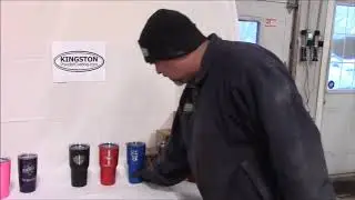 Kingston Powder Coating.com Presents,  Custom Painted Stainless Steel Travel Mugs