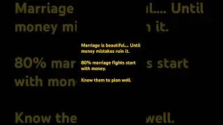 80% couples make these money mistakes and regret later. Must watch for new couples! #personalfinance
