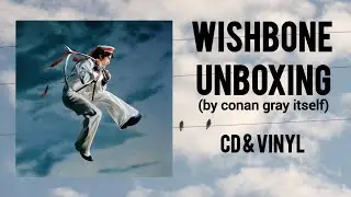 WISHBONE UNBOXING BY CONAN GRAY HIMSELF. CD & VINYL (+ ROMEO'S EASTER EGG) (INSTAGRAM LIVE)