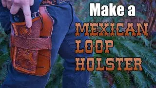 How to Make a REVOLVER HOLSTER from Leather -DIY- (FULL COMMENTARY VERSION)