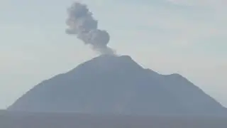 Active Volcano in Java sea