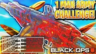 1 MAN GETS ALL 75 KILLS IN TEAM DEATHMATCH 🔥 (COD BO4 1 Man Army Challenge)