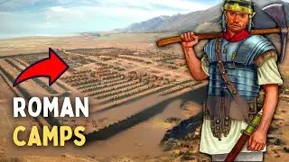 How were Roman camps made? | Military marches | What were they for?