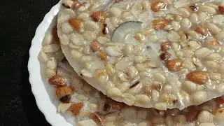 क्रिस्पी खस्ता ड्राई फ्रूट्स चीनी चिक्की घर परबनाएं महीनो स्टोर करें | Dryfruit Chini Chikki