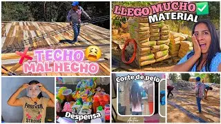 MAS AVANCES DE LA CASITA 😱✅️ LE CORTAMOS el PELO a mi HIJA 💇‍♀️ COMPRAS🏠 Paseo y Mas ✨️