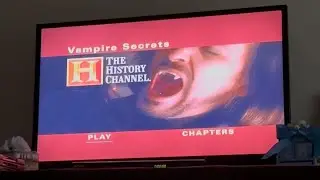 The History Channel: Vampire Secrets DVD Walkthrough on my Alaska Apartment&rsquo;s TV #vampires #blood