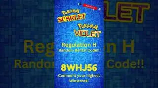 VGC Reg H Random Rental Code!!! 009