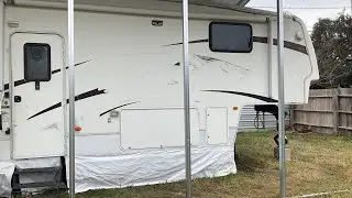 Easy and affordable RV insulation Part2, DIY Skirting
