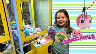 Winning Claw Machine FULL of Squishy Toys Squeezamals