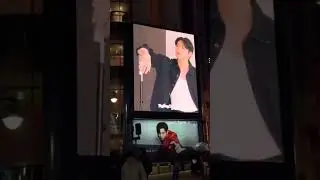 Jungkook&rsquo;s Rolling Stone ad displayed in front of TowerRecords Shibuya, Tokyo 🇯🇵