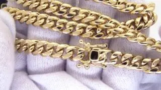 Gold Miami Cuban Chain | 3x Gold Wrapped | 8MM - Stainless Steel
