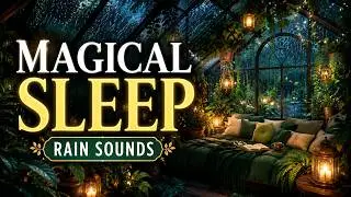 Fall Asleep in a Magical Greenhouse 🪴 (Rain on Glass Sounds) - 2 Hours