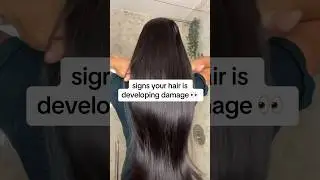 your hair is damaged if this happens 😰 | hair growth tips #youtubeshort #hair #hairgrowth