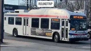 SEPTA 2008 New Flyer E40LFR #828 on Route 66 (Front View/Full Roundtrip ride)