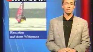 Weltrekord im Eissurfen fast gebrochen 102 Kmh