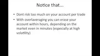 CurrencyTrainingTeam - Trading Mistakes -  Overleveraging