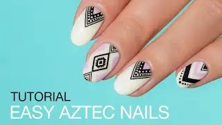 How To Do AZTEC NAILS in 5 MINUTES! (for real, you can do it)