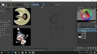 Pok&eacute;fusion Lunamime (super speed drawing)