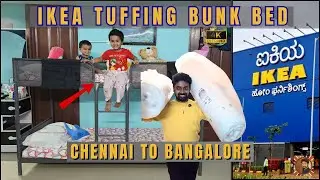 Tuffing Bunk Bed Ikea | How to assemble Ikea Tuffing Bunk Bed 🛠  | Chennai To Bangalore in Swift car