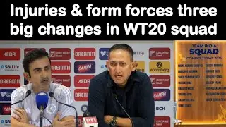 Injuries and form forces three big changes in t20 world cup squad