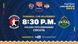 LIVE: #LigaBetplayDeBaloncesto | Club Deportivo Motilones VS Paisas de Medellín 2024 - 11 - 3