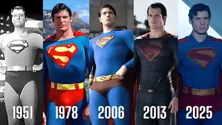 Superman Suit Evolution (1951&ndash;2025) | Every Superman Costume in Movies