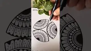 Mandala Art | Geometric Mandala Tutorial #mandalashorts #art #mandalatutorial #drawing #mandala