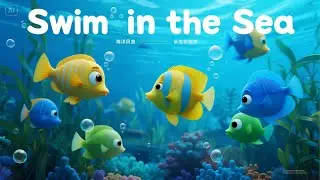 Three Little Fish Swim in the Sea | Ocean Counting Song for Kids | Fun Underwater Rhyme