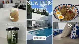 Slow living days in Johannesburg| Healthy habits| Cooking| Spa day | silent vlog #slowliving