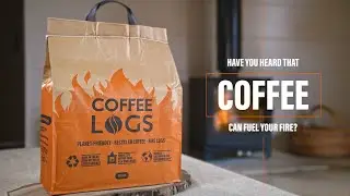 Coffee Logs - planet-friendly recycled coffee fire logs, made by bio-bean