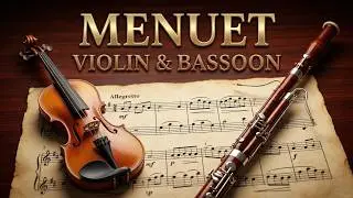 menuet fait par mons bohm violin and bassoon sheet music
