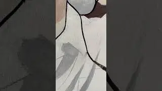 #Art#Hand-drawn#Acrylic painting#Anime cartoon characters#Drawing process🎨