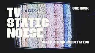 1 Hour TV Static Noise for Sleep, Study, & Meditation | Old TV Screen