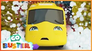 Trouble at the Carwash😭 Super Friends to the Rescue! | Go Buster | Moonbug Kids - Get Up And Go!