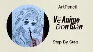 Vẽ Anime-C&ocirc; G&aacute;i Nhật Bản #VeAnime #artpencil #sketch #portraitdrawing