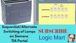 Sequential/AlternateSwitching of Lamps on Siemens TIA Portal!