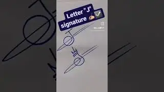 J Signature style 🤍 .. signature of letter J #signature #youtubeshorts #shorts