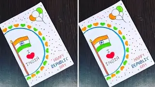 Last Minute Republic Day Greeting Card|Republic Day Card|Happy Republic Day Card|26January Card Easy