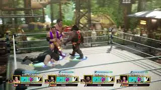 WWE 2K Battlegrounds - Андре Гигант против Кактуса Джека против Марка Генри против Рейзора Рамона...