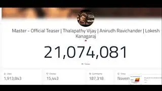 Master Teaser Live Count | Road to 25M Views