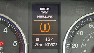 Honda CRV TPMS Warning Light Reset Tire Deflation Warning 