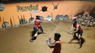 Fighting with long stock 2 vs 1| kalaripayattu | Martial Art of India