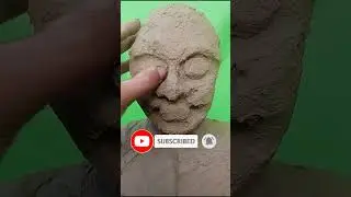 very easy face making of mahadevji🙏🏻☺ #art #proartist #clay #mahadev #face #easy #viral #shorts