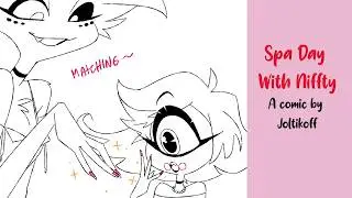 Huskerdust - Spa Day With Niffty ( Hazbin Hotel Comic Dub ) by Joltikoff