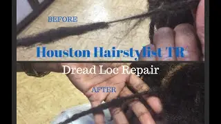 Repairing Thinning Locs | Breakage & Reattaching a Dread Loc | Houston Hairstylist TR