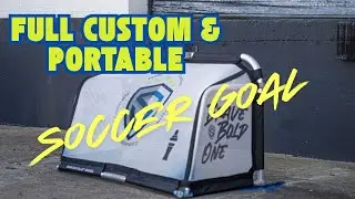 Promise you've NEVER seen a soccer goal like THIS!!! Full custom portable goal