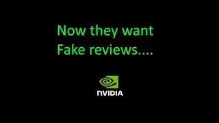 Fake frames isn't enough.... Now Nvidia want Fake reviews... I'm Angry!!